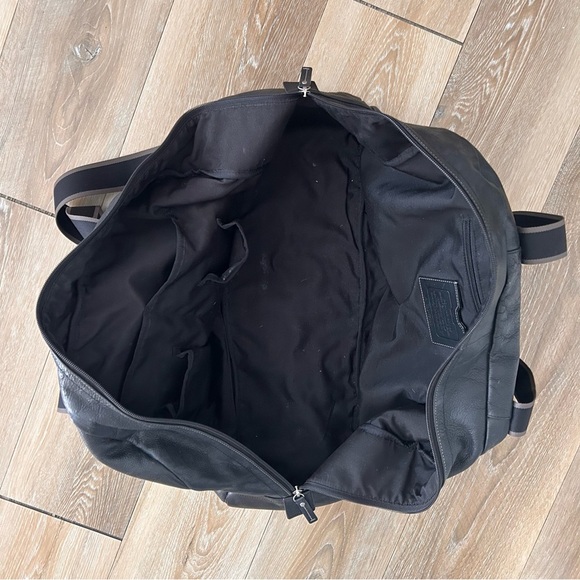 Coach Heritage Web Leather Duffle F70561 – Black Leather Weekender - Picture 8 of 10